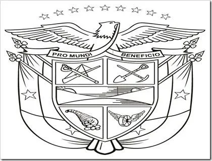 Titulo: Dibujos para colorear símbolos patrios de Panamá Titulo: Dibujos para colorear símbolos patrios de Panamá