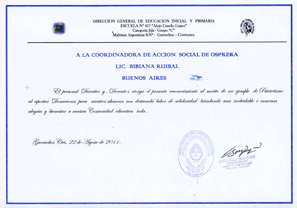 De la UATRE y OSPRERA a las Escuelas Rurales: El Programa de Ayuda ...