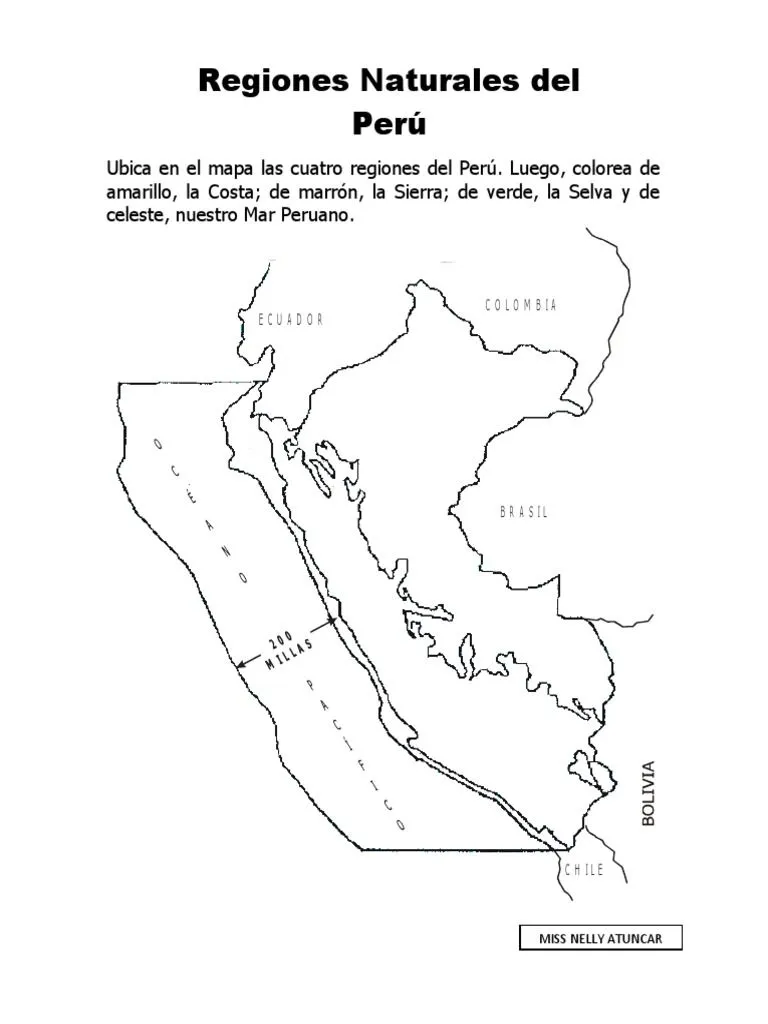 Ubica en El Mapa Las Cuatro Regiones Del Perú | PDF Ubica en El Mapa Las Cuatro Regiones Del Perú | PDF
