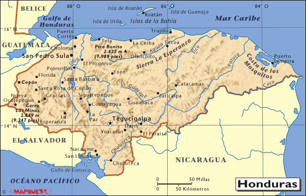 Ubicacion geografica de Honduras - Dónde queda? Ubicacion geografica de Honduras - Dónde queda?