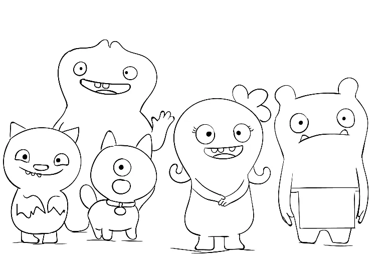 Ugly Dolls Coloring Pages - UglyDolls Coloring Pages - Páginas para colorear para niños y adultos Ugly Dolls Coloring Pages - UglyDolls Coloring Pages - Páginas para colorear para niños y adultos
