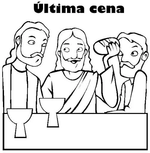 LA ULTIMA CENA DIBUJOS PARA COLOREAR | Dibujos para colorear