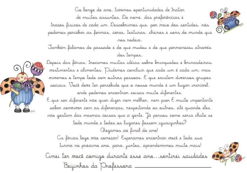 UM BOM PROFESSOR, UM BOM COMEÇO: Mensagens de Fim de Ano