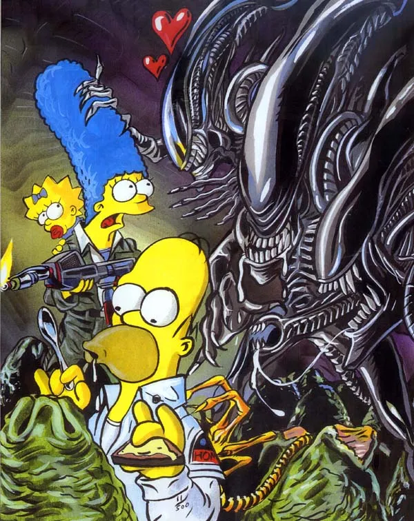 El UMBRAL DE R'LYEH: Aliens y Los Simpsons