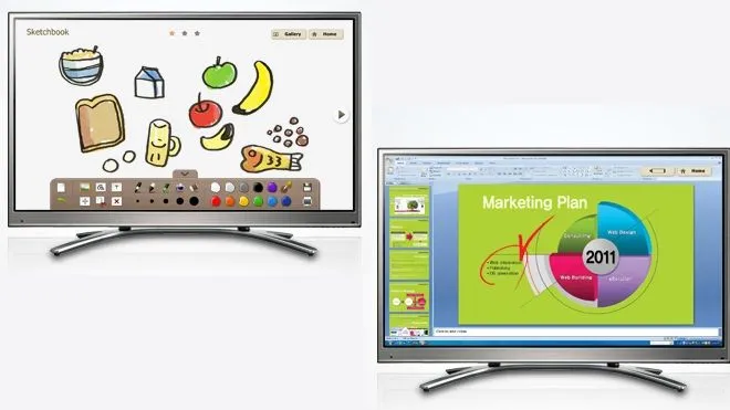 Un-televisor-en-el-que-se- ...