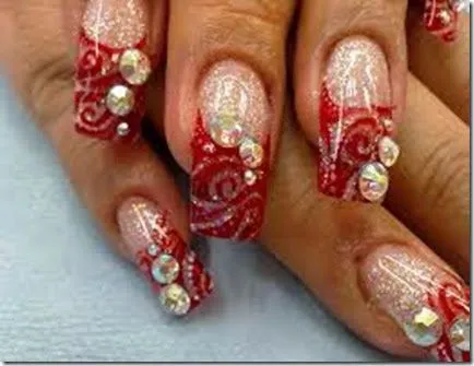 Uñas acrilicas con piedras de cristal 2015 - Imagui Uñas acrilicas con piedras de cristal 2015 - Imagui