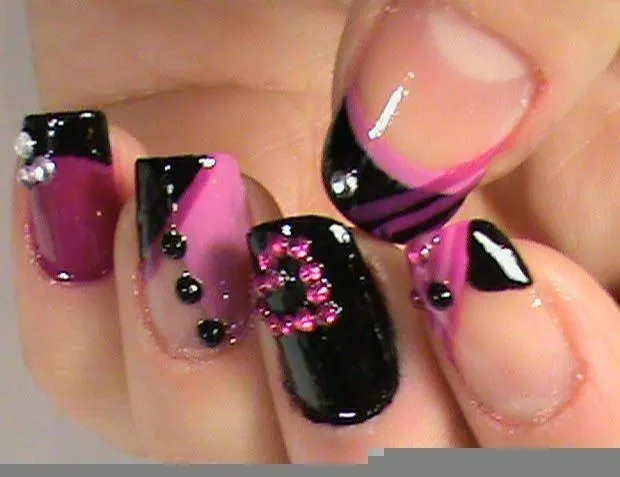 uñas acrilicas doble vista - Buscar con Google | eyes-nail art ...