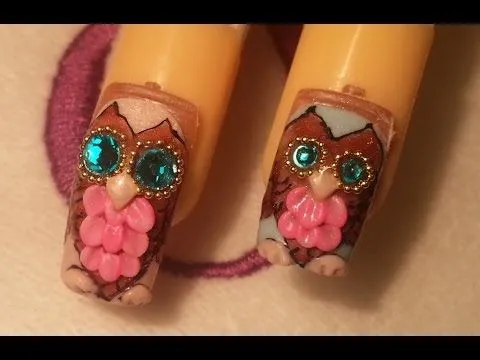 uñas acrilicas esculturales paso a paso / como hacer buho 3d y ... uñas acrilicas esculturales paso a paso / como hacer buho 3d y ...