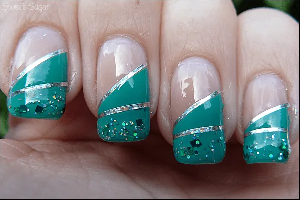 Uñas acrilicas con esmalte - Imagui