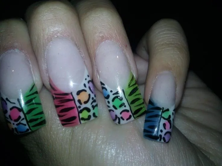 uñas acrilicas Animal print | Nails | Pinterest | Pedicures ...