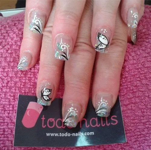 Uñas acrílicas stiletto con decoraciones 3D | Uñas decoradas por ... Uñas acrílicas stiletto con decoraciones 3D | Uñas decoradas por ...