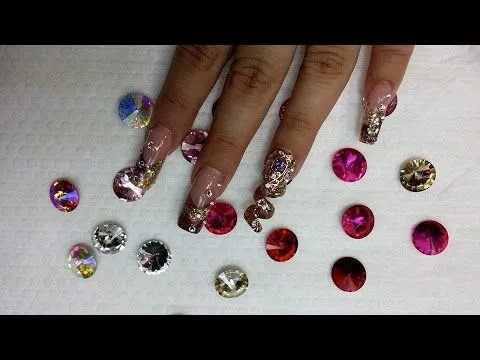 Uñas Acrílicas: Uña en espiral - YouTube