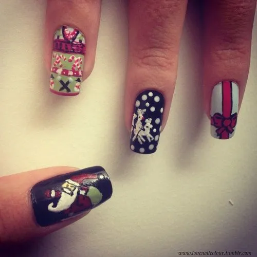 Uñas de acrílico con estrellas - Imagui
