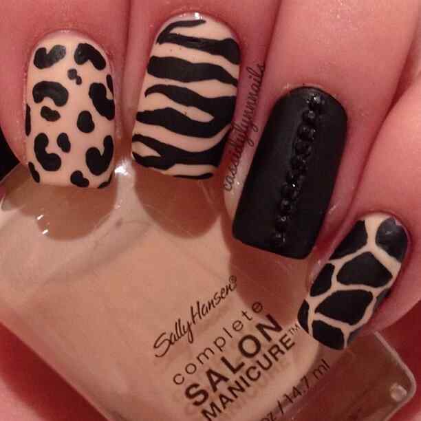 Uñas animal print – 50 fotos para que uses de inspiración ...