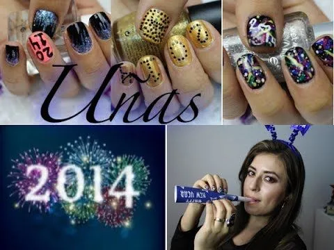 Uñas Año Nuevo,3 Diseños para Uñas de Año Nuevo - YouTube Uñas Año Nuevo,3 Diseños para Uñas de Año Nuevo - YouTube