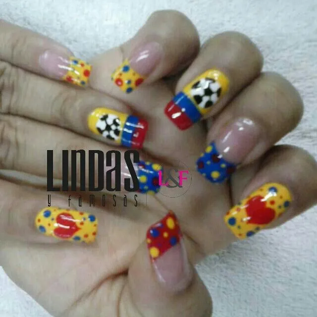 Uñas Colombia | Deco uñas | Pinterest | Colombia