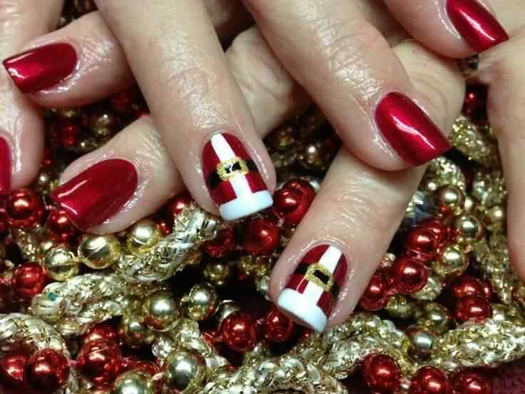 50 Fotos de uñas navideñas – Christmas Nails | Decoración de Uñas ...