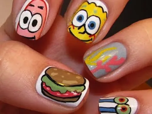 Uñas decoradas con bob esponja | Uñas decoradas | Pinterest Uñas decoradas con bob esponja | Uñas decoradas | Pinterest