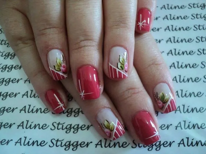 Diseños de uñas con flores para lucir radiante | Uñas Decoradas ... Diseños de uñas con flores para lucir radiante | Uñas Decoradas ...