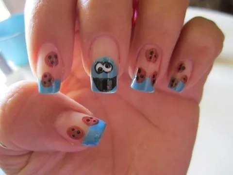 Uñas decoradas de come galletas y elmo - Imagui Uñas decoradas de come galletas y elmo - Imagui