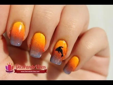 Uñas decoradas con delfines Paso a Paso | Decoración de Uñas ... Uñas decoradas con delfines Paso a Paso | Decoración de Uñas ...