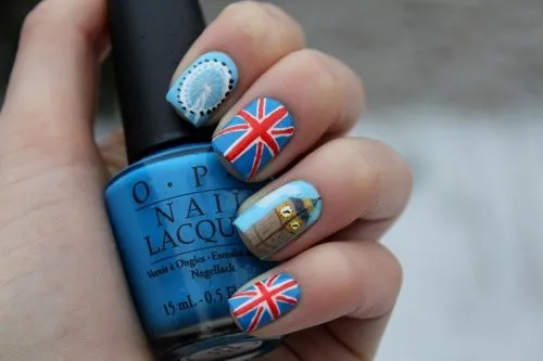 Uñas decoradas con dibujos de londres « Ideas &amp; Consejos - Ideas ...