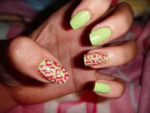 Uñas decoradas con esmalte♥!. - YouTube