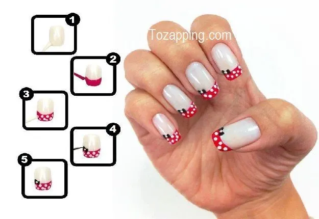 Uñas Decoradas Fáciles de Hacer con Lazo - Tozapping.com Uñas Decoradas Fáciles de Hacer con Lazo - Tozapping.com