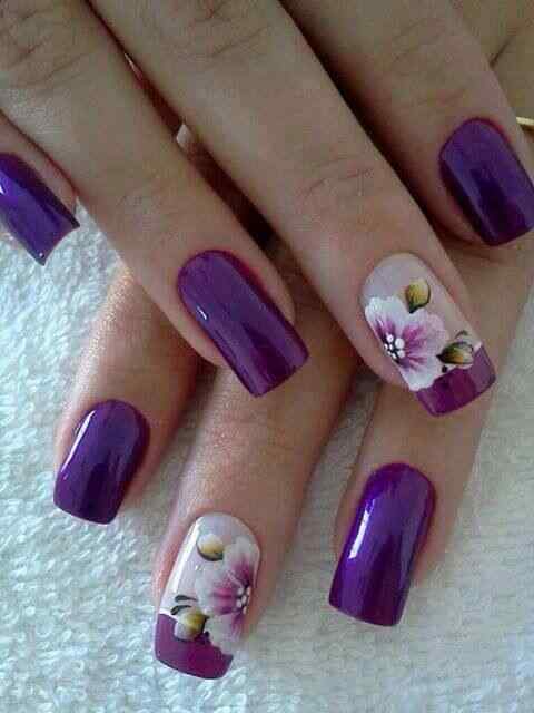 Uñas decoradas con flores – Más de 60 imágenes e ideas ... Uñas decoradas con flores – Más de 60 imágenes e ideas ...