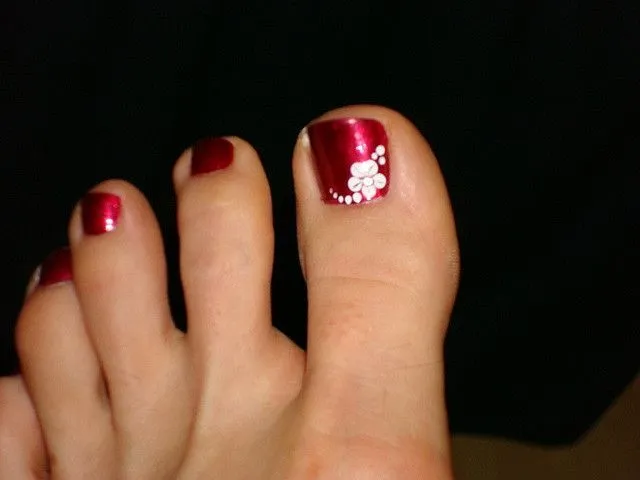 uñas decoradas con flores de colores sencillas - Buscar con Google ...
