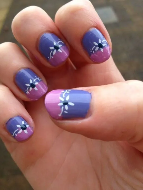 Uñas decoradas con #flores, #Flower #Nails | Uñas bellas pintadas ...