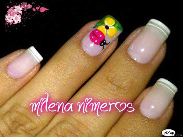 Uñas decoradas para pies sencillas - Imagui