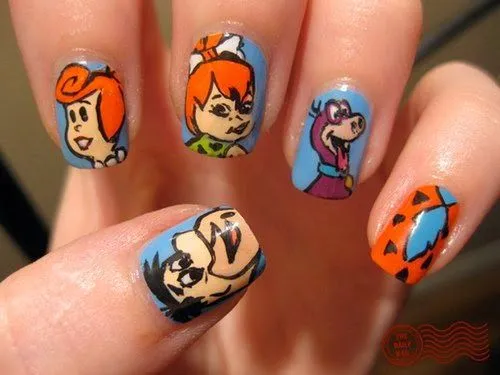 Uñas decoradas con lindos dibujos animados originales | Imagenes ...