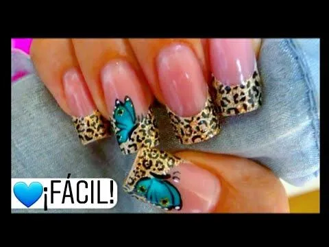 Uñas decoradas Mariposas animal print - Animal print butterflies ... Uñas decoradas Mariposas animal print - Animal print butterflies ...