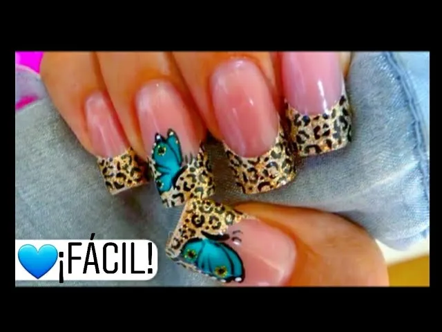 Uñas decoradas Mariposas animal print - Animal print butterflies ... Uñas decoradas Mariposas animal print - Animal print butterflies ...