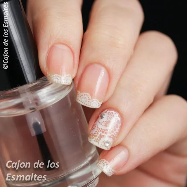 Uñas decoradas para novias - Francesita y encaje - Cajon de los ... Uñas decoradas para novias - Francesita y encaje - Cajon de los ...