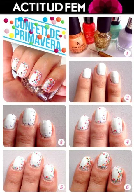 Uñas decoradas paso a paso para los pies - Imagui