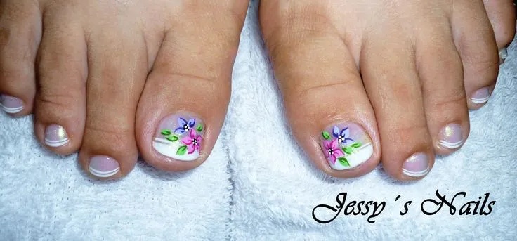 uñas decoradas pies sencillas | NAILS LOVER ^-^ | Pinterest | Pies