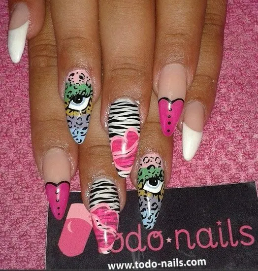Uñas decoradas por todo-nails on Pinterest | Pintura, Hello Kitty ...