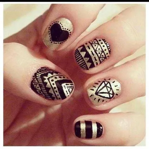 Uñas Tribal | Uñas | Pinterest