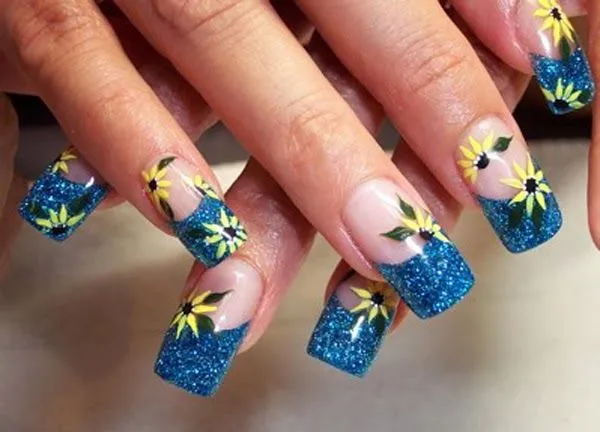 Uñas Decoradas Ya: Uñas Decoradas Con Girasol