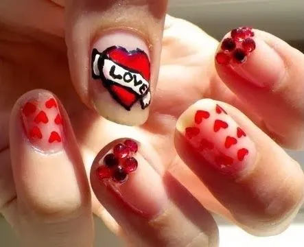 Uñas Decoradas Ya: Uñas Decoradas Para El Dia De San Valentin