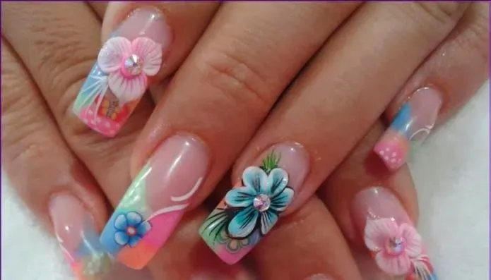 Uñas Decoradas Ya: Uñas Con Flores 3D
