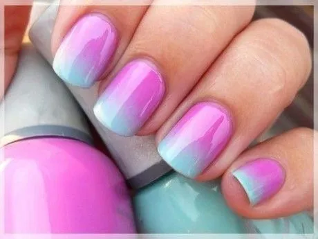 Como hacer uñas degradadas - El tiempo entre tendencias Como hacer uñas degradadas - El tiempo entre tendencias