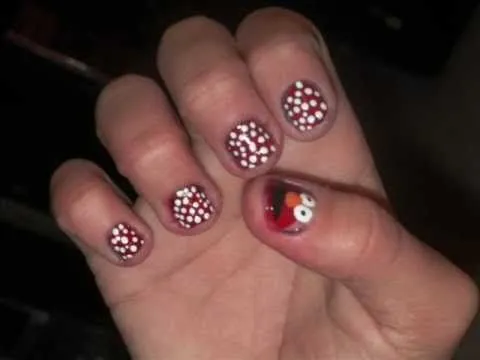 uñas Elmo- Elmo nails♥ - YouTube