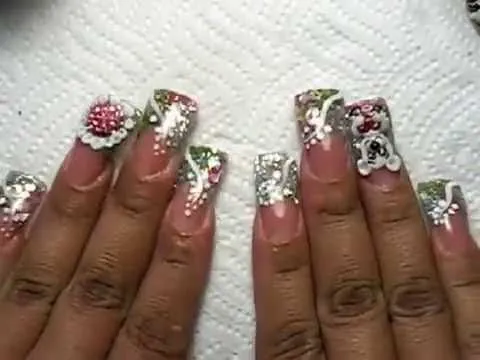 uñas encapsuladas con osito en 3D y perforacion¡ - YouTube uñas encapsuladas con osito en 3D y perforacion¡ - YouTube