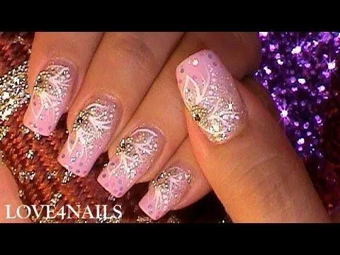Uñas Estilo Princesa Para Fiesta ~ Tutorial - YouTube Uñas Estilo Princesa Para Fiesta ~ Tutorial - YouTube