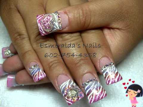 UÑAS ESTILO SINALOA Y MAS #2... - YouTube