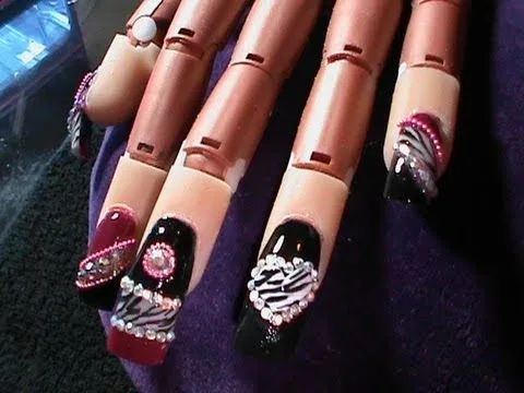 Uñas Estilo Sinaloa/Deco Den Nails - YouTube