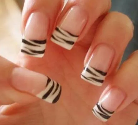 Uñas con francesa decoración ~ Manoslindas.com Uñas con francesa decoración ~ Manoslindas.com